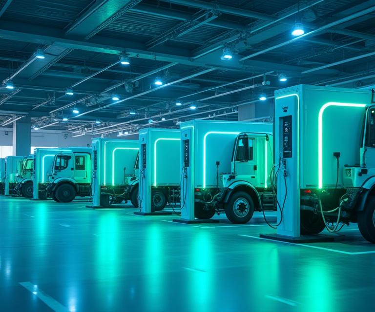 E-Ladestation an Logistikzentrum