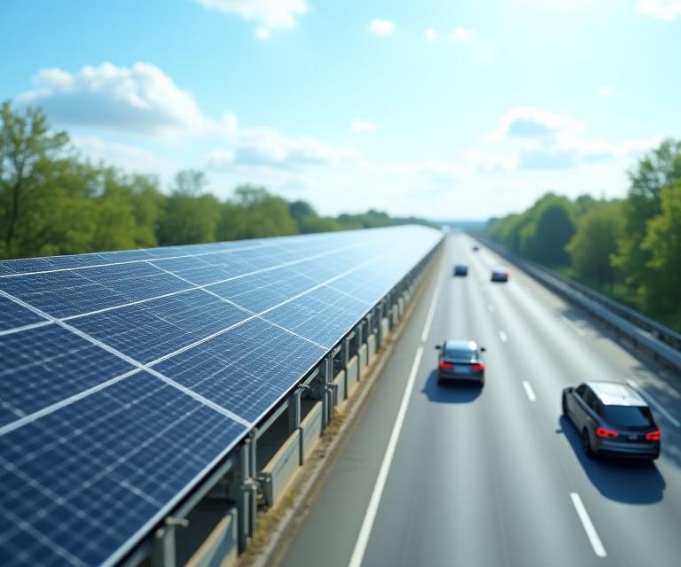 Solar Microgrid an Autobahn